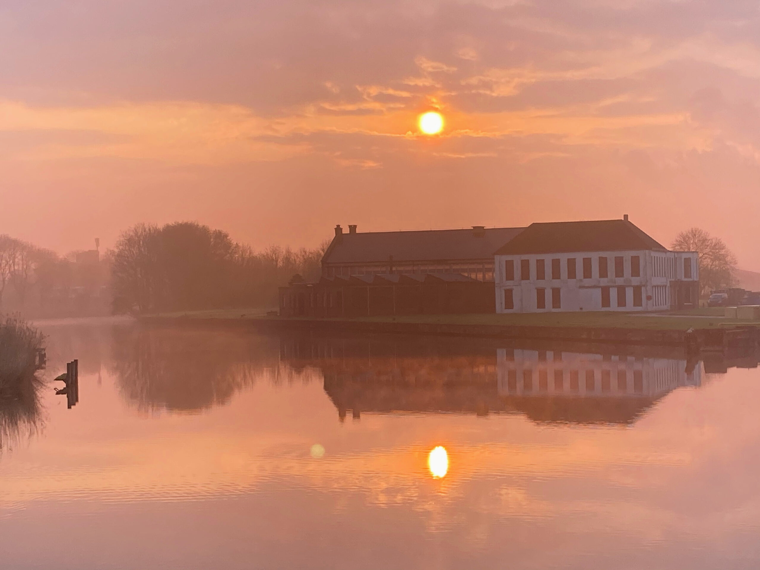 zonsopgang Damsterdiep, Appingedam